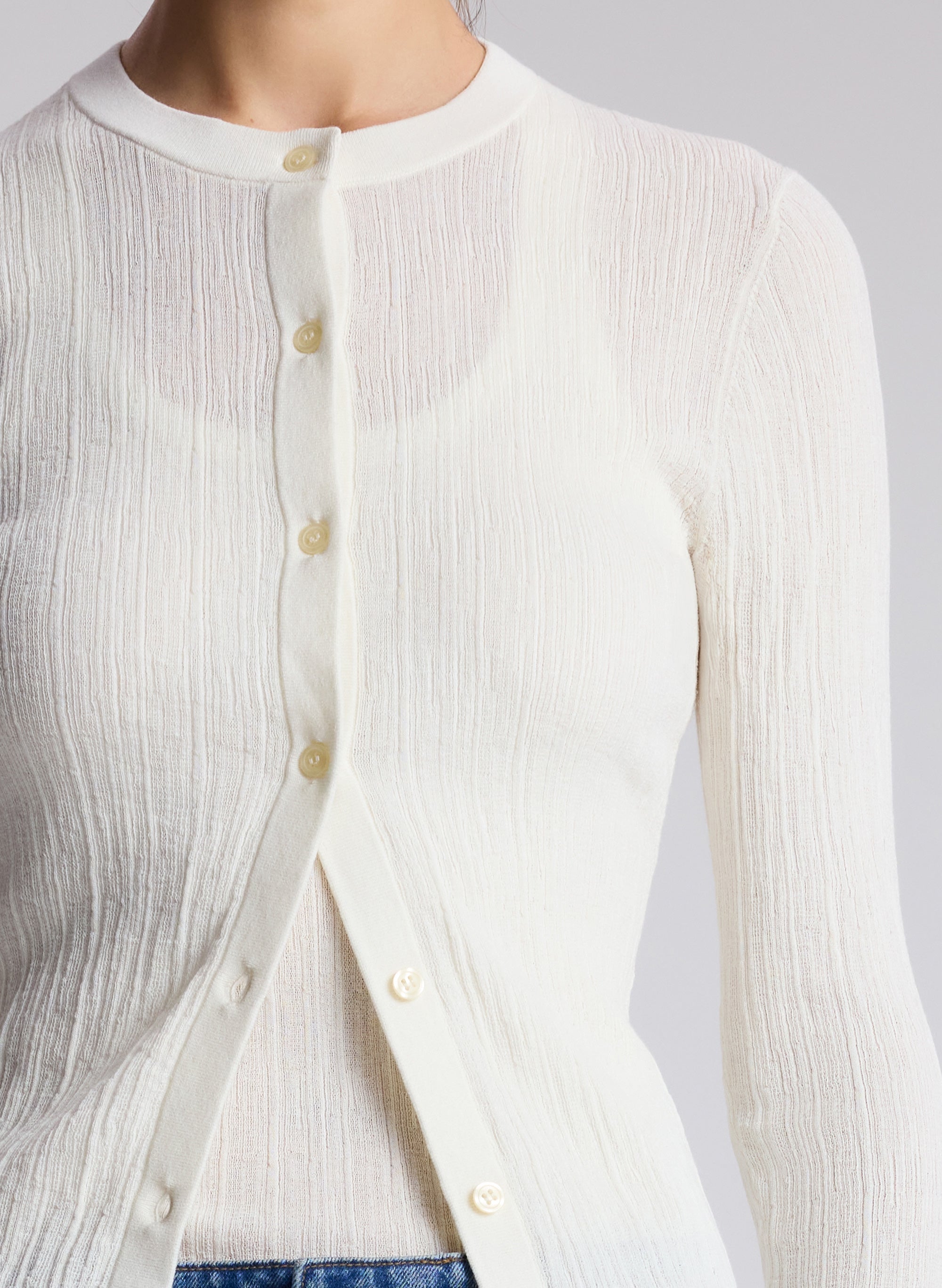 Fisher Fine Cotton Cardigan