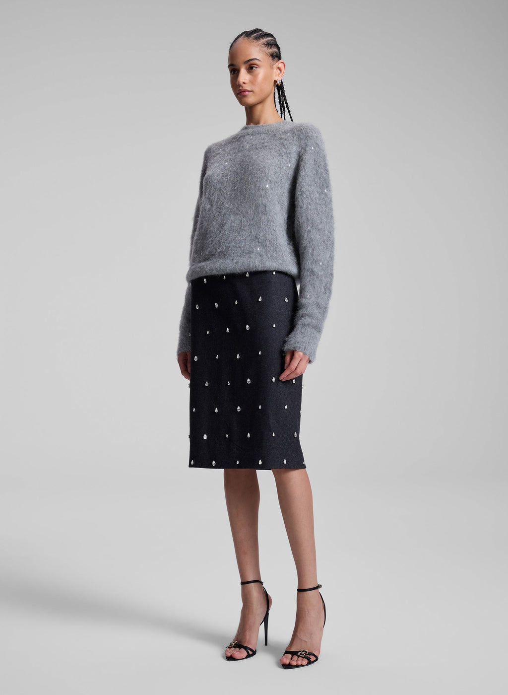 Frankie Wool Cashmere Embellished Sweater