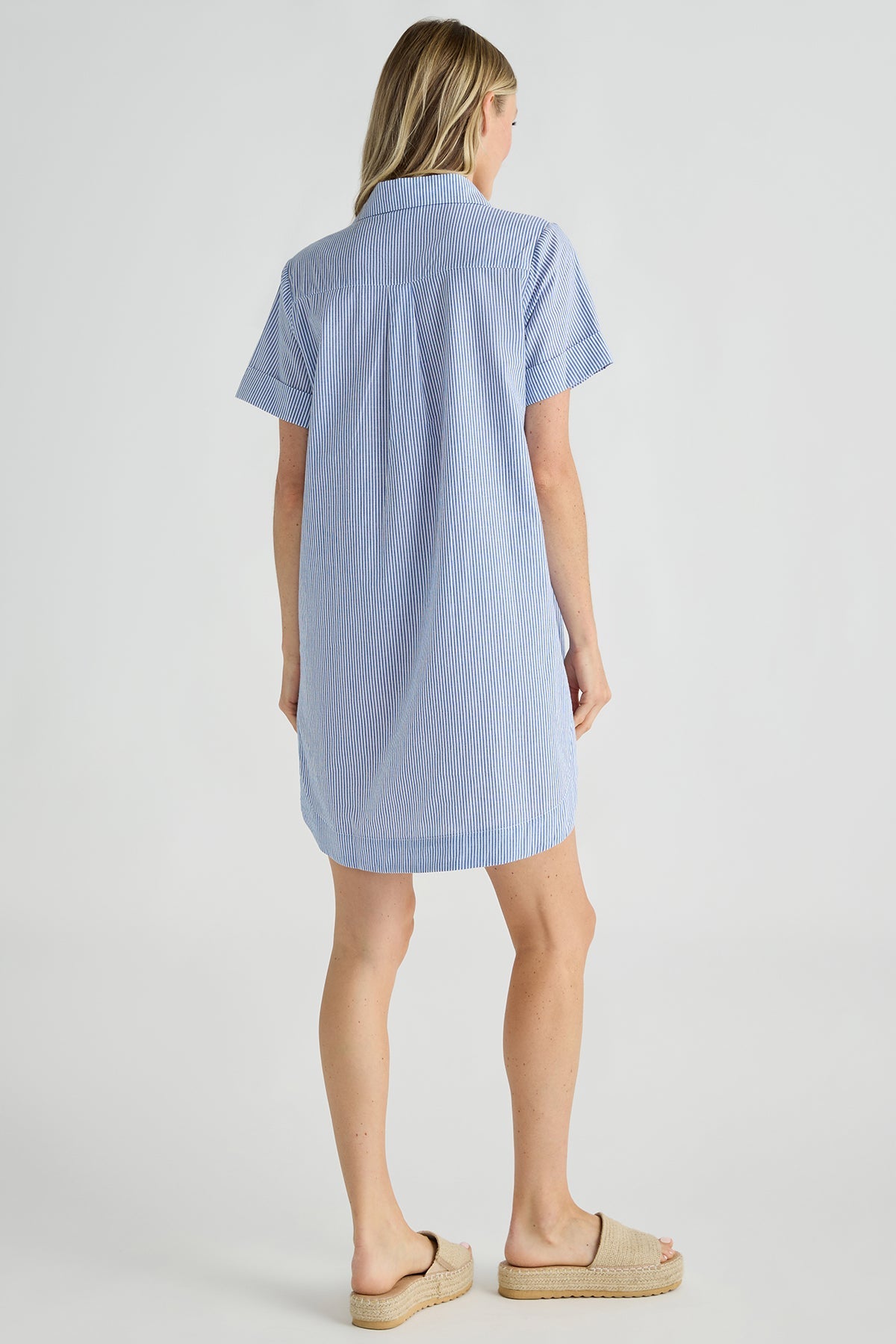 Sugarlips Striped Shirt Dress